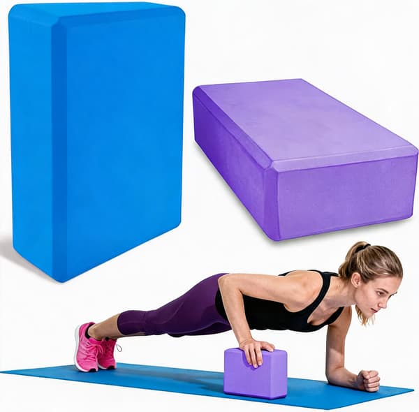 Yogablock 23x15x7,5 cm, EVA med hög densitet (2 st)