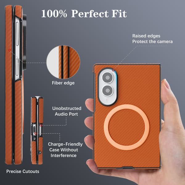 Læderetui med magnet til Samsung Galaxy Z Fold 8 - MagSafe-understøttelse og fuld beskyttelse Blue