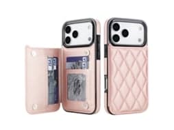 Plånboksfodral för iPhone 18 Pro med korthållare – Skyddande läderfodral White