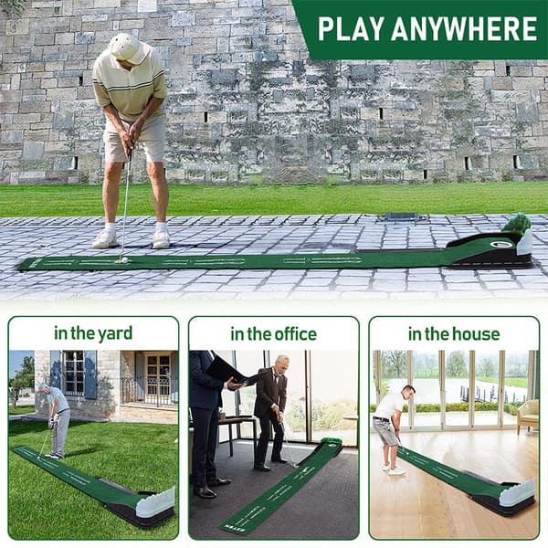 Golfin puttausharjoittelulaite, puttausmatto sisä- ja ulkokäyttöön