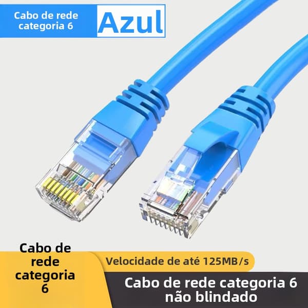 RJ45 UTP CAT6 -kaapeli (5 m) Blue