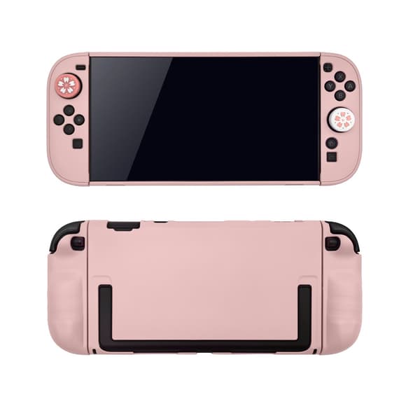 Bæretaske til Nintendo Switch 2-konsol, inkluderer 1 par joystick-covers Pink