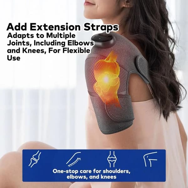 Muskel- og ledmassager med varmefunktion Black