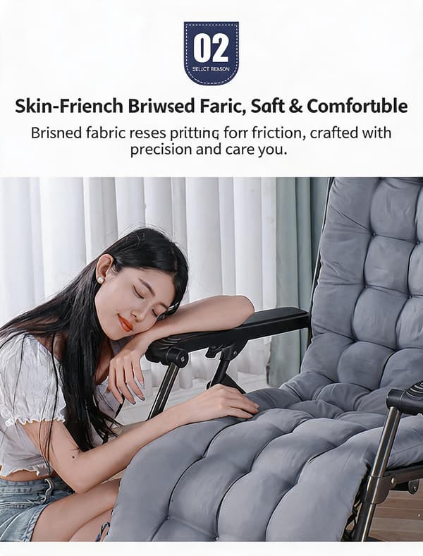 Trädgårdsstolsdyna med knytband 50x150cm (Stol ingår ej)