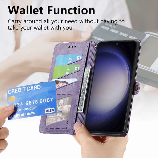 Wallet-etui med kortpladser til Samsung Galaxy S26 FE Red