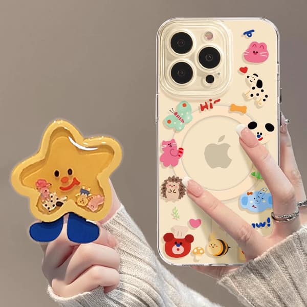 Skyddsfodral för iPhone 17 Pro med stjärnfäste