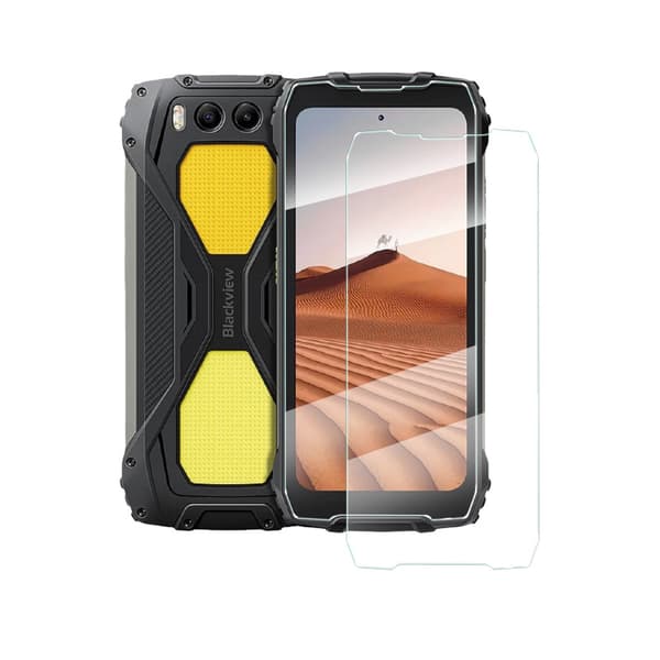 Skärmskyddsfilm i härdat glas, splitterskydd och båge för Blackview BV7100 2PC