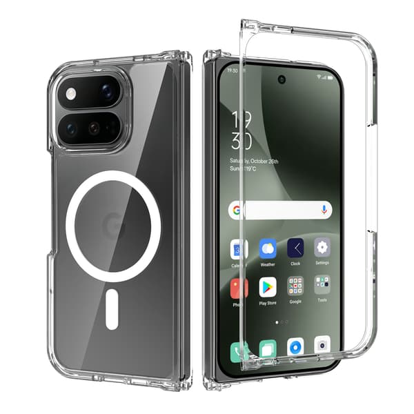 Magneettinen läpinäkyvä kotelo Google Pixel 11 Pro foldille