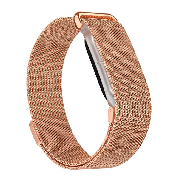 Armbånd i rustfrit stål med magnetlås til Google Fitbit Air Rose Gold