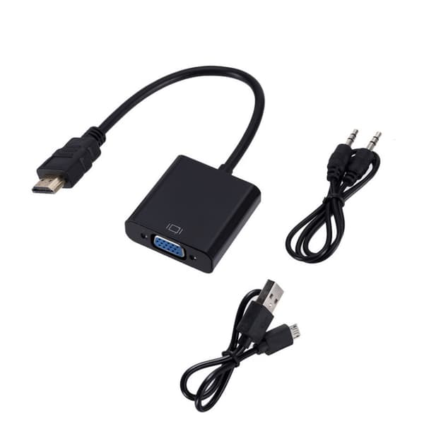 HDMI till VGA-adapterkabel med ljudström