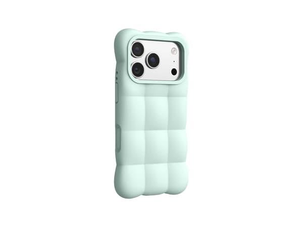 Silikonfodral för iPhone 18 Pro – Förstärkta kanter och kropp – Fallskydd Light Green
