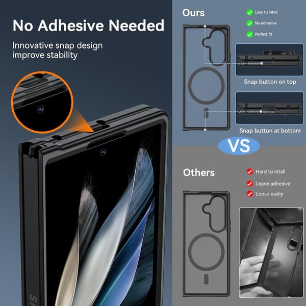 Magnetisk deksel til SAMSUNG Galaxy Z Fold8 Ultra White