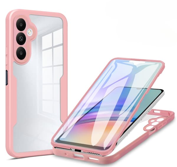 Stötsäkert skärmskydd ingår för Samsung Galaxy A35 Pink
