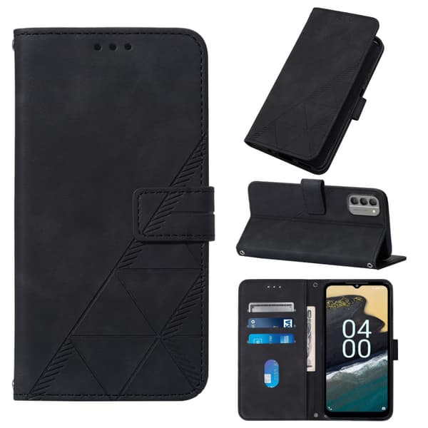Preget flippdeksel for TCL Nxtpaper 70 Pro Black