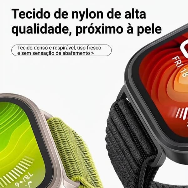 Klockarmband Redmi Watch 5/4 Justerbart nylonväv 3PC