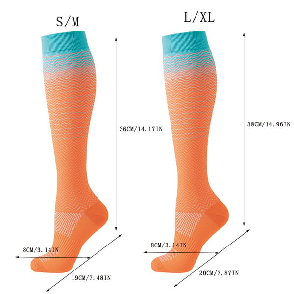 Kompressiosukat 3 kpl L/XL
