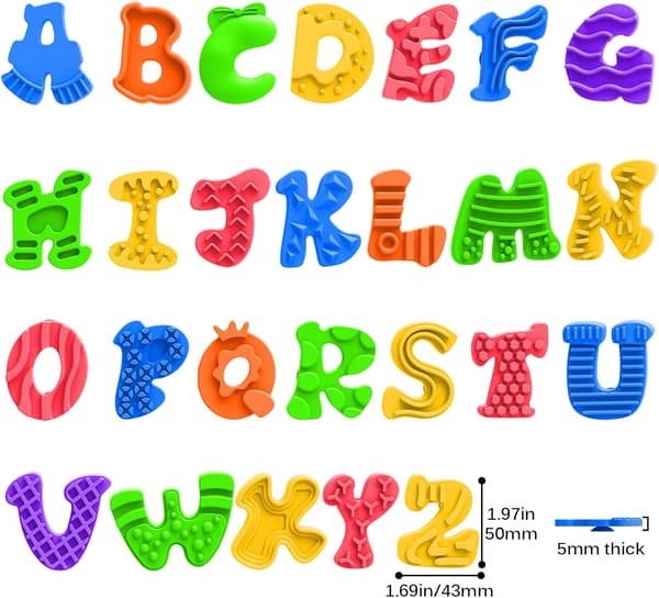 Sensorisk leksak med 26 bokstäver för autistiska barn