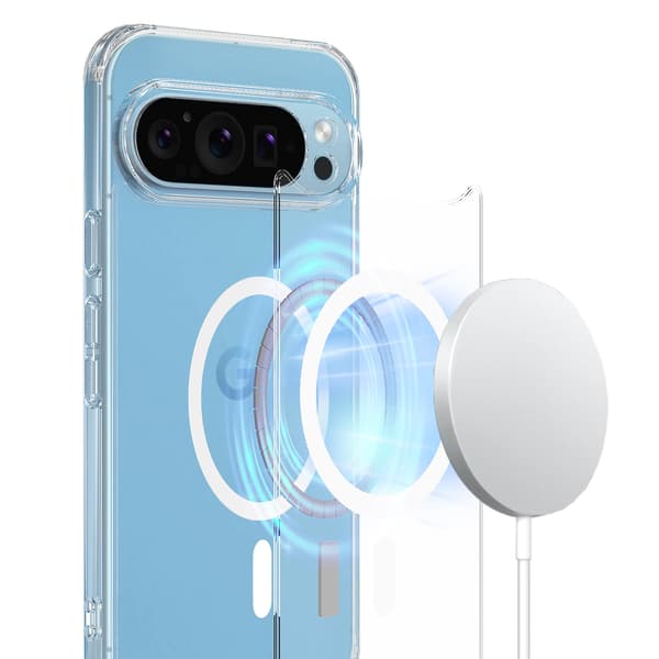 Transparent magnetiskt akrylfodral för Google Pixel 11