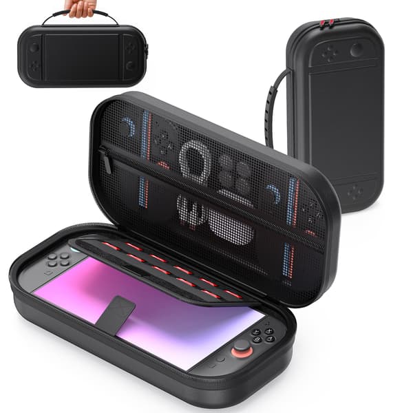 Bæreveske for Nintendo Switch 2 - PU-materiale Black