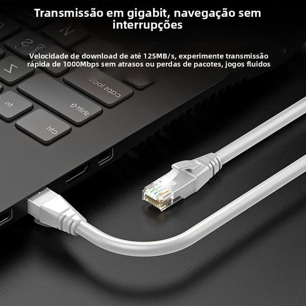 RJ45 UTP CAT6 -kaapeli (1 m) Grey