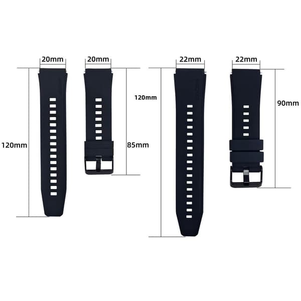 Urrem til Huawei Watch GT2 Pro 22mm (Silikone - 3 stk.)
