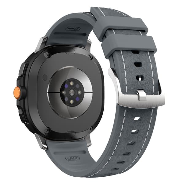 Silikonläderrem för Samsung Watch 9 40/44mm Dark Gray