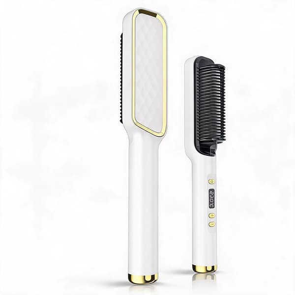 Jonisk plattborste, 80°C-230°C, snabb styling White