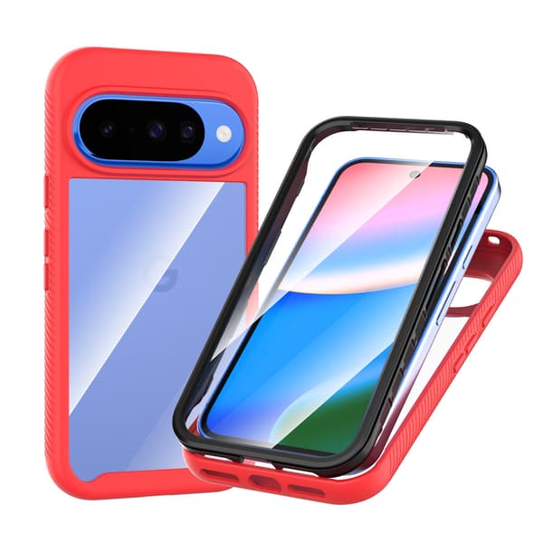 Fodral till Google Pixel 11 Pro med skärmskydd Red