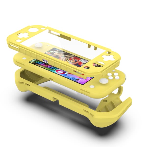 Fodral och skärmskydd för Switch Lite Yellow