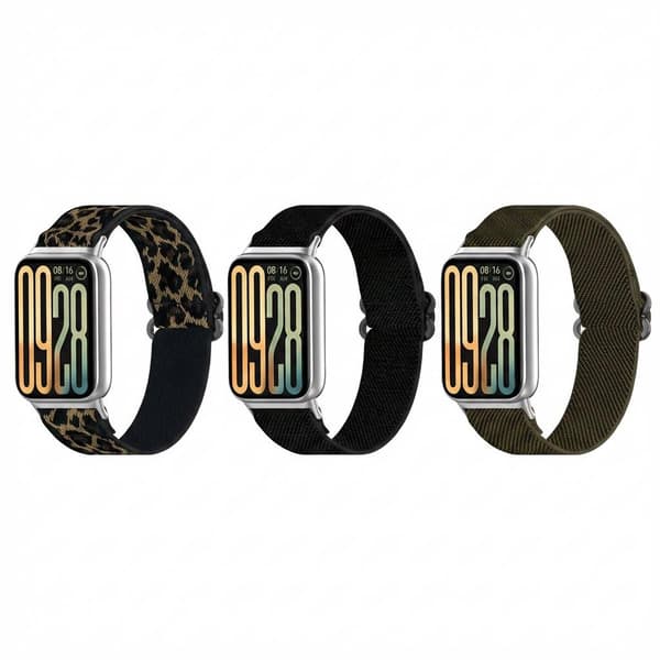 Klockarmband Redmi Watch 5/4 Justerbart nylonväv 3PC