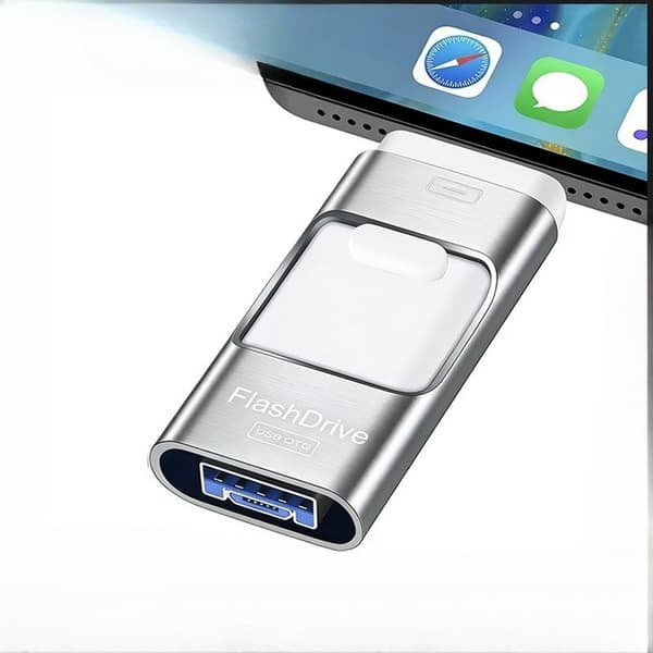 32 Gt:n USB 3.0 -muistitikku Androidille ja iPhonelle Silver