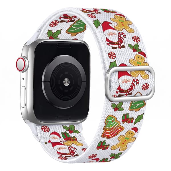 Julemønstret nylonrem for Apple Watch 4/5/6/SE (44mm)