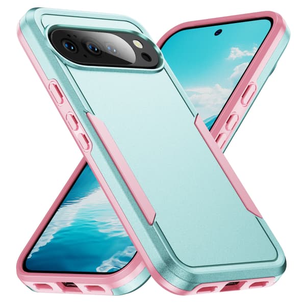 Støtsikkert deksel til Google Pixel 11 Green Pink