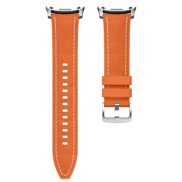 Silikonläderrem för Samsung Watch 9 40/44mm Orange