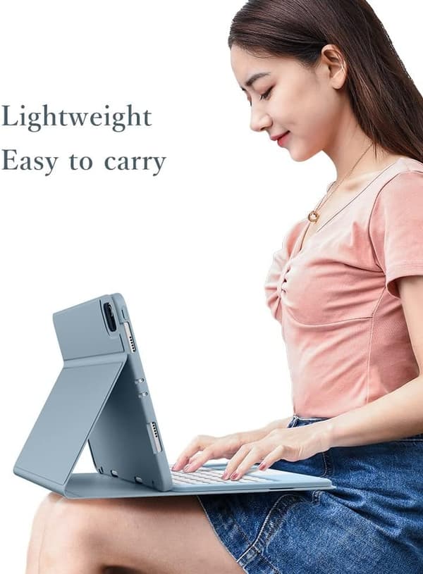 Bluetooth-näppäimistösuojus Samsung Tab A9 + 11 tuumalle Blue