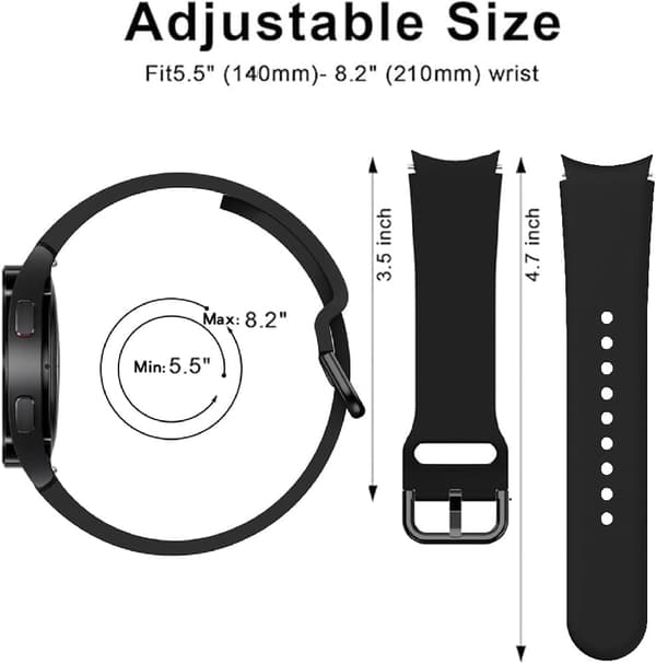 Rem til SAMSUNG Galaxy Watch 7/6/5/4 20mm 3stk