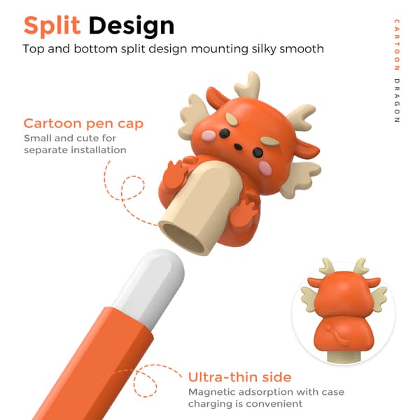 Kotelo Apple Pencil Pro 2. sukupolvelle Orange