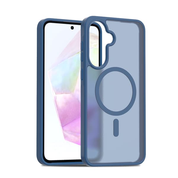 Magnetisk mat telefoncover til Samsung Galaxy A57 Blue