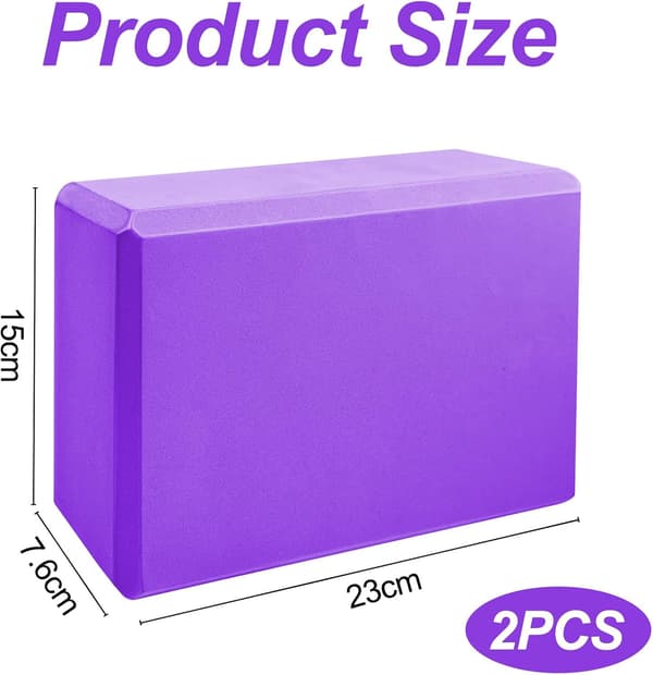 Yogablock 23x15x7,5 cm, EVA med hög densitet (2 st) Green