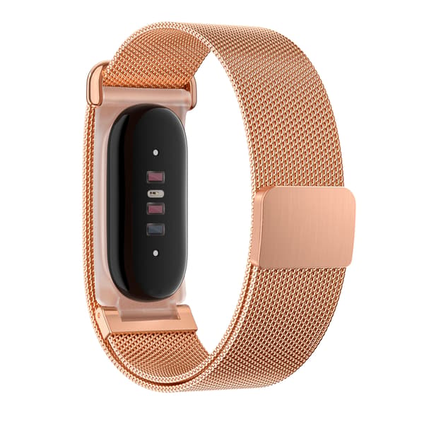 Armbånd i rustfrit stål med magnetlås til Google Fitbit Air Rose Gold