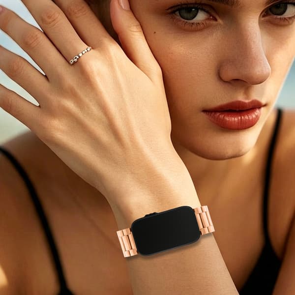 Rustfrit Stål Armbånd til Garmin Cirqa Uden Smart Band Rose Gold