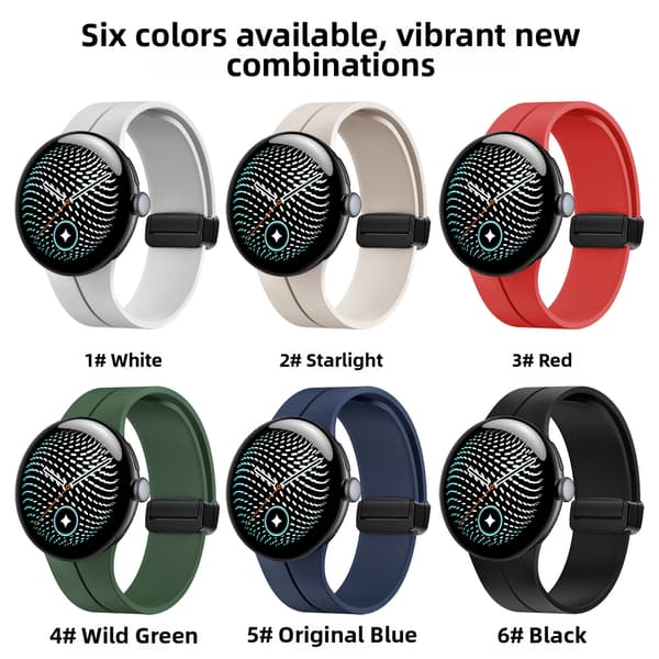 Silikone armbånd til Google Pixel Watch 5 41mm Red