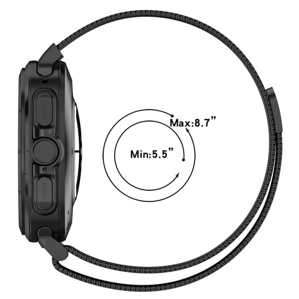 Rannekoru Samsung Galaxy Watch Ultra2 47mm -kellolle Silver