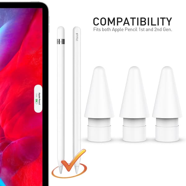 Kynän kärjet Apple Pencil 1/2:lle Transparent