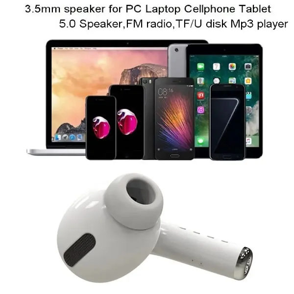 Extra stort Bluetooth headset högtalare, trådlöst Bluetooth ljud, MK201 White