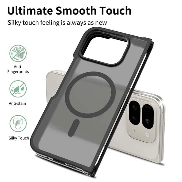 Matt magnetisk deksel til Google Pixel 11 Pro Fold Black