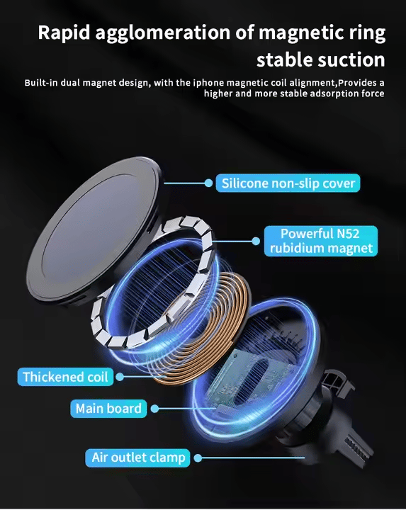 Magsafe Laderstativ for iPhone Hvit