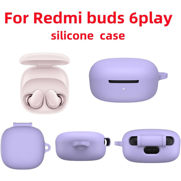 Silikonfodral för XIAOMI Redmi BUDS 6 PLAY hörlurar ingår ej Light Blue