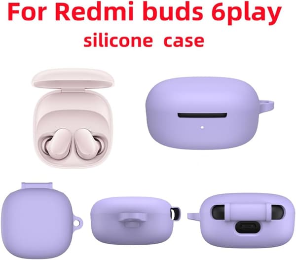 Silikonfodral för XIAOMI Redmi BUDS 6 PLAY hörlurar ingår ej White
