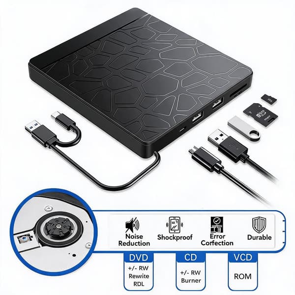 DVD-tallennin/ulkoinen optinen asema USB 3.0
